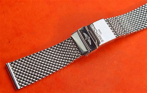 breitling mesh watch strap|breitling watch straps for sale.